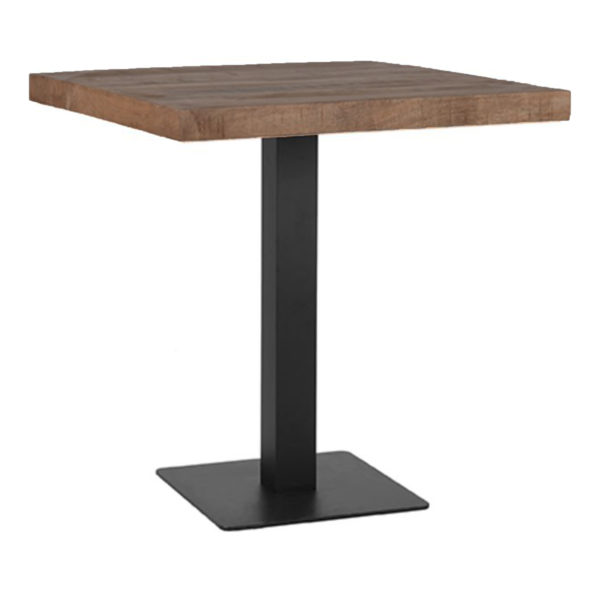 Tafel mangohout Espresso 70×70